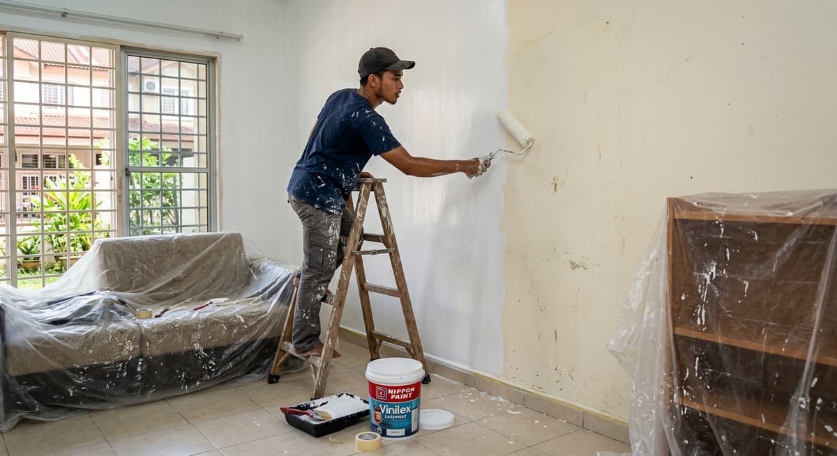 Harga Cat Rumah Per Kaki Persegi — Kos Sebenar 2026